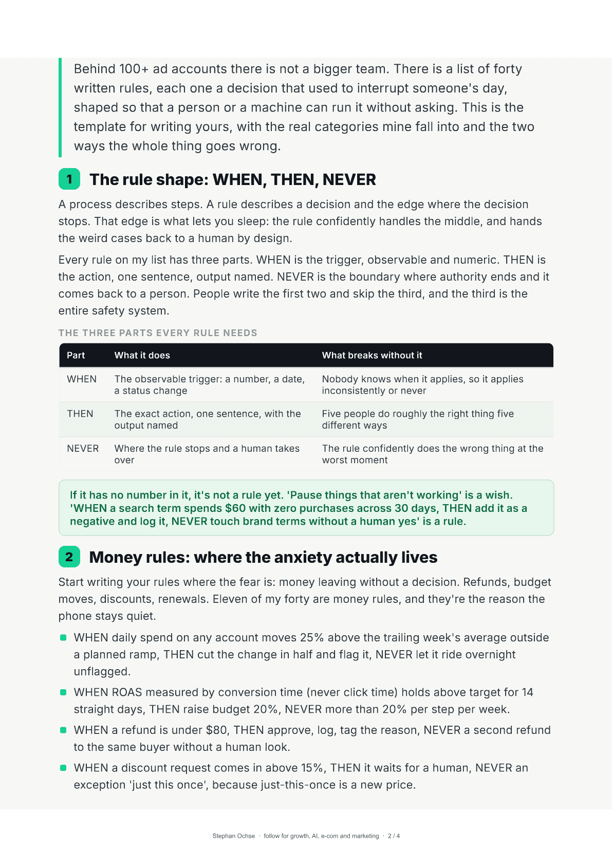 Page 2 of The 40 rules that run 100+ ad accounts