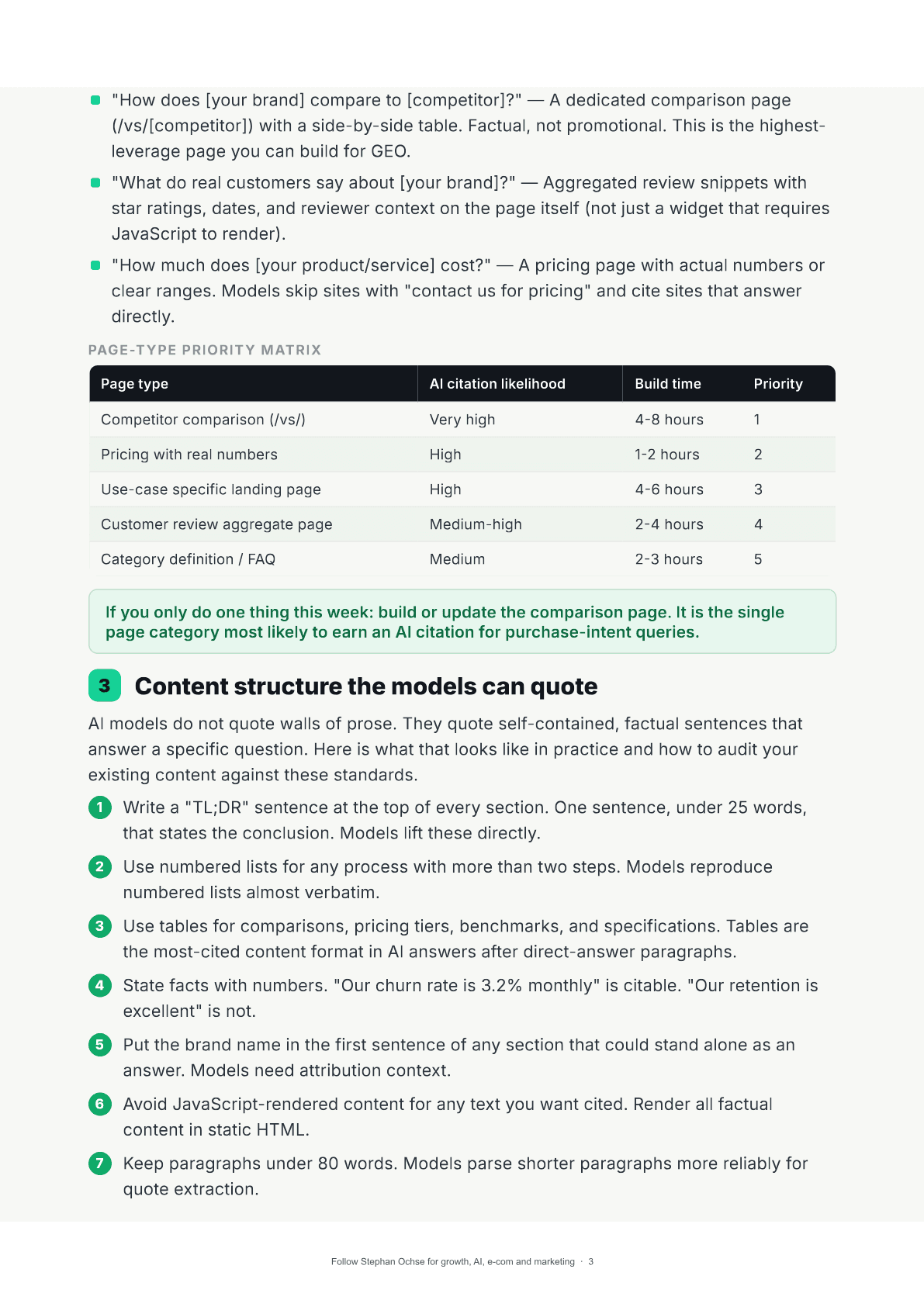 Page 3 of The AI Visibility Checklist