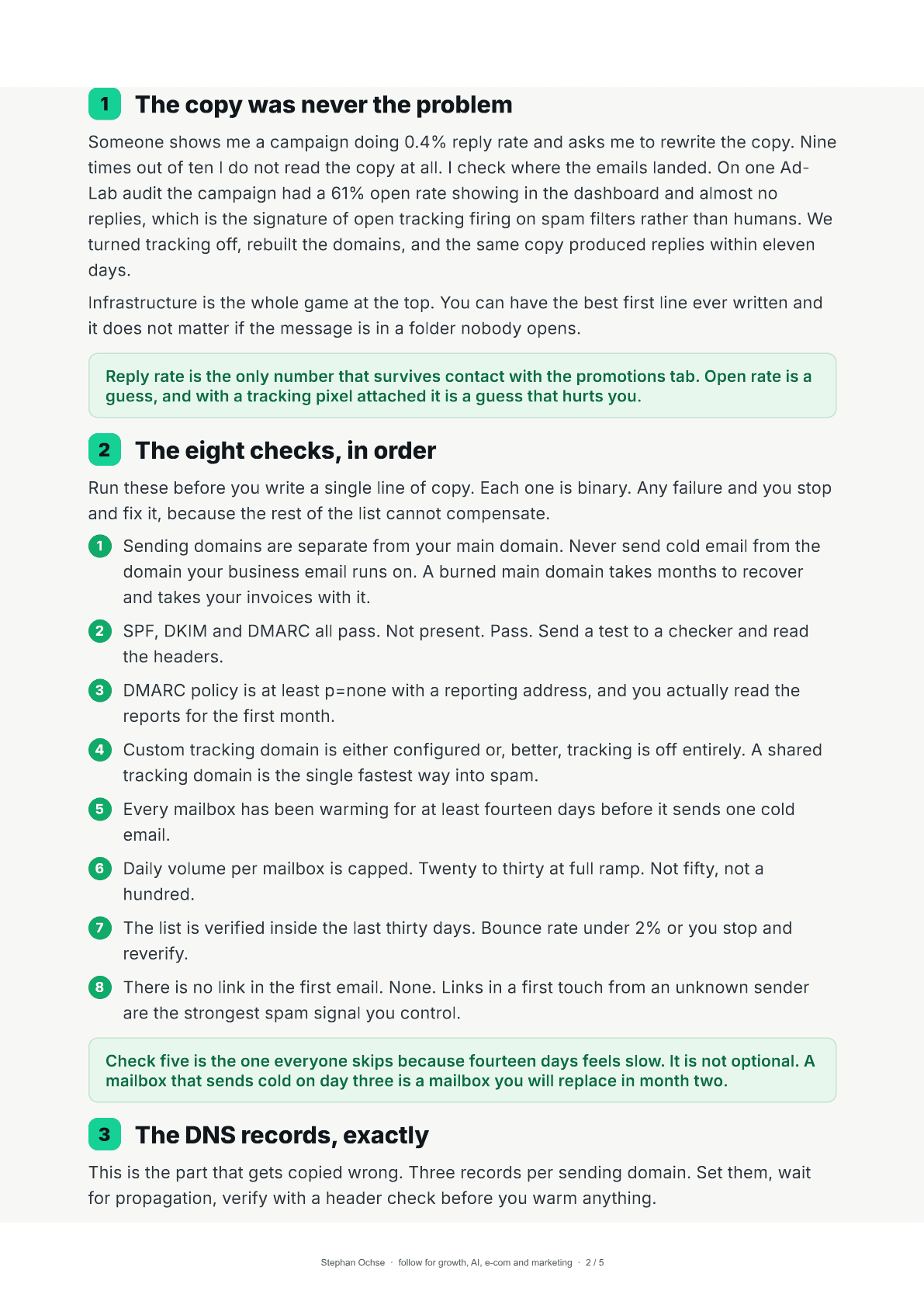 Page 2 of Land In The Inbox First
