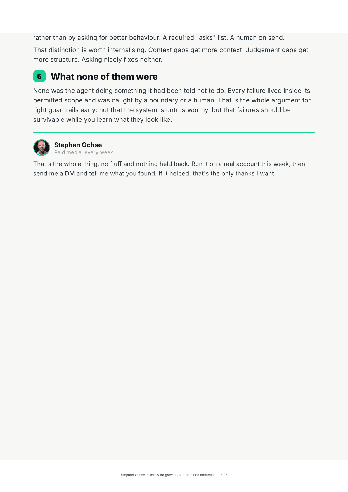 Page 3 of Nine Things the Agents Got Wrong