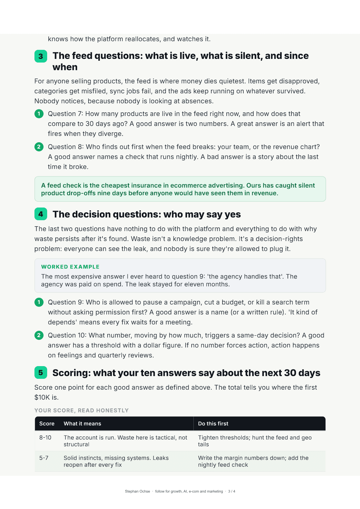 Page 3 of Ten questions that find $10K of wasted ad spend