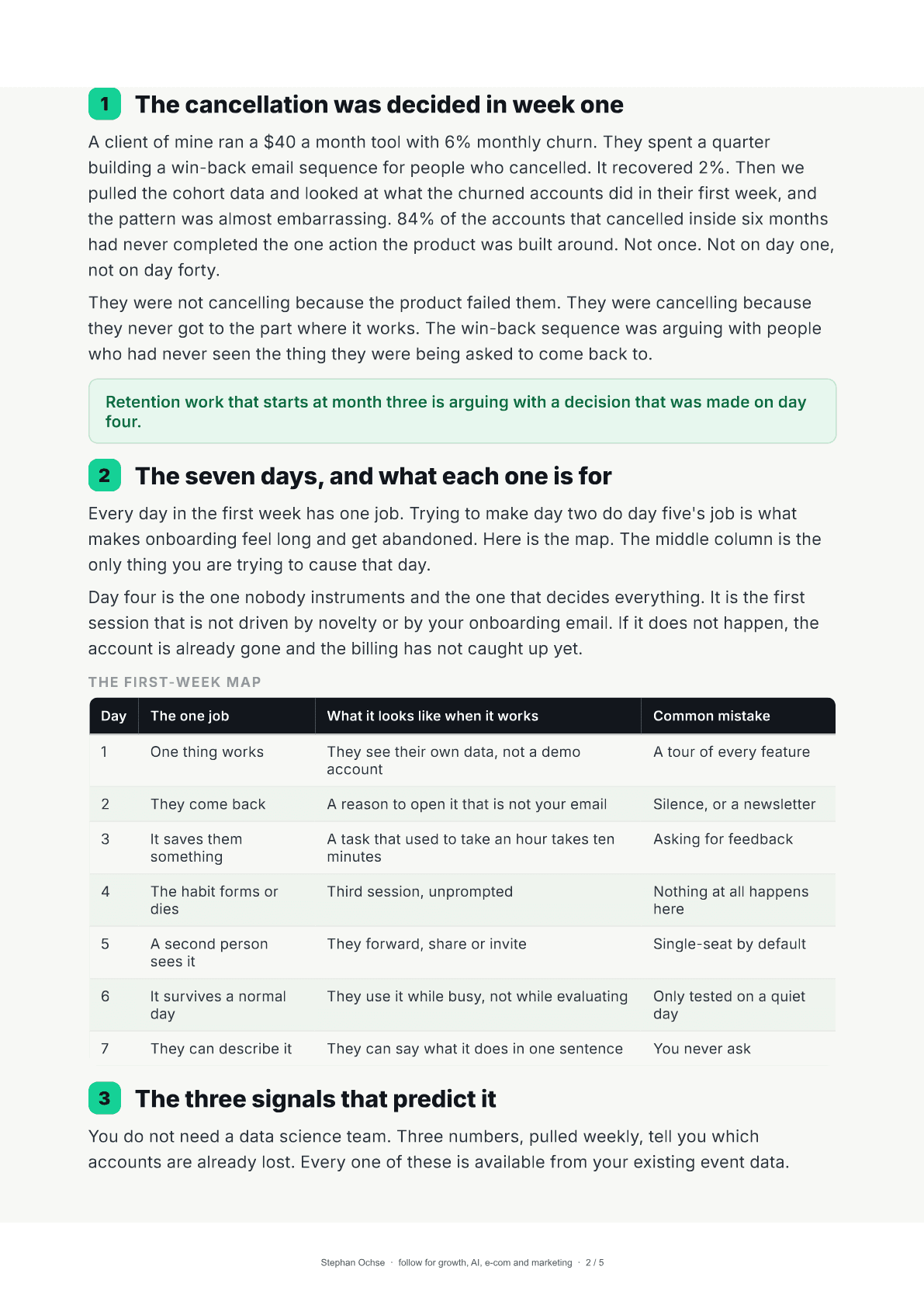 Page 2 of The Week That Decides Retention