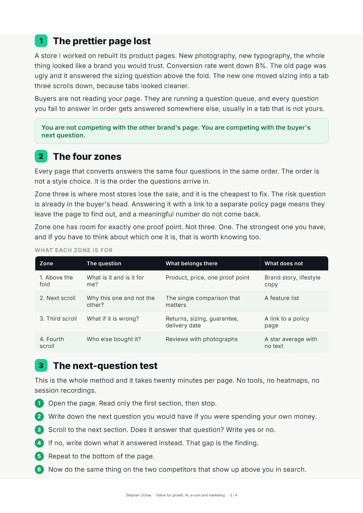 Page 2 of What They Ask Before They Buy