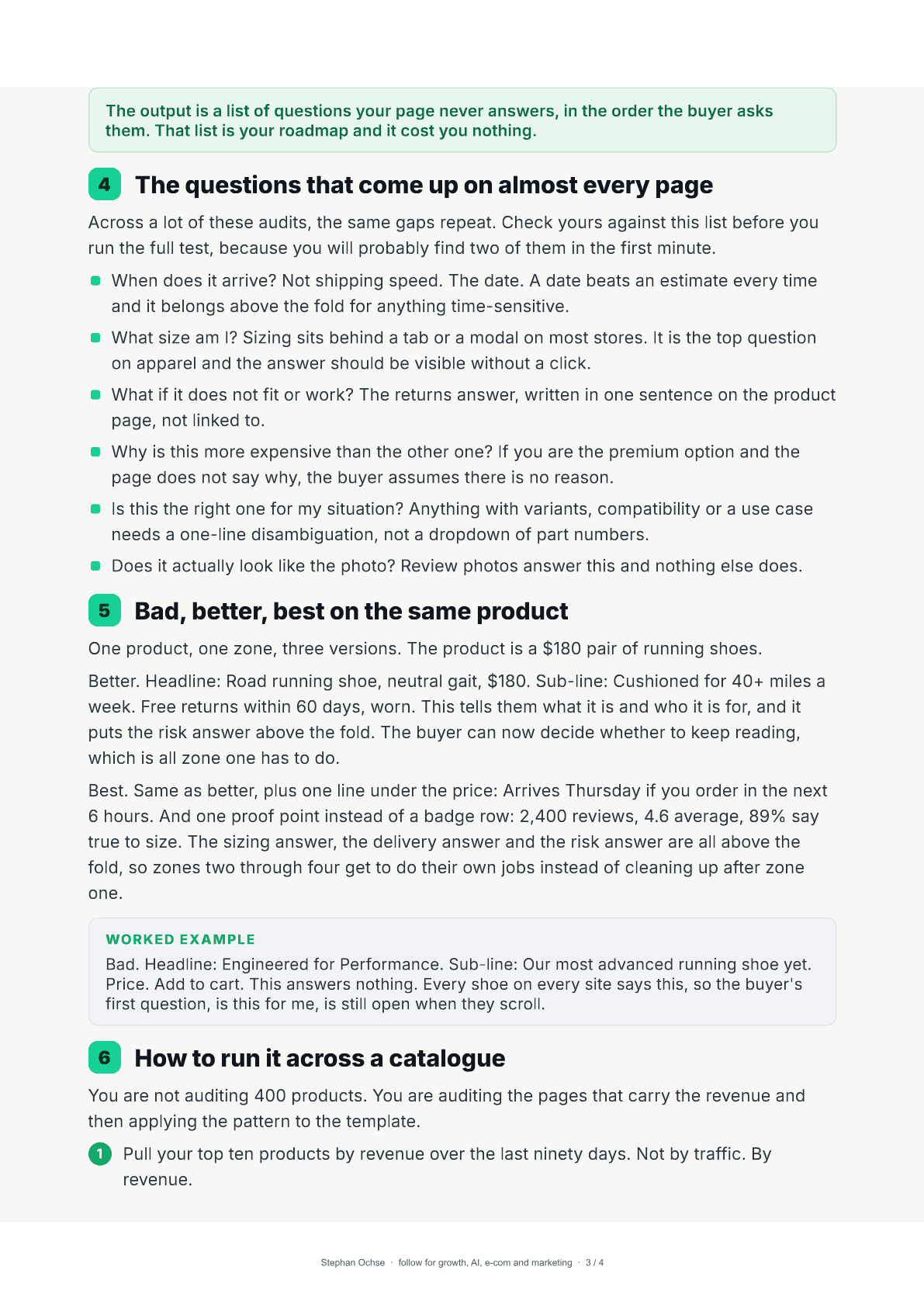 Page 3 of What They Ask Before They Buy